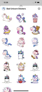 Bad Unicorn Stickers screenshot #1 for iPhone