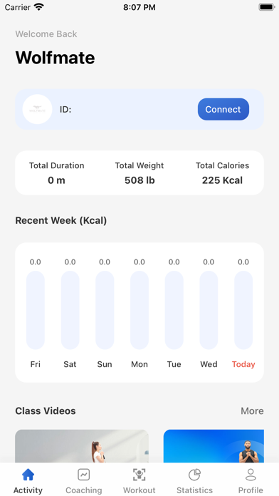 Wolfmate Fitness Screenshot