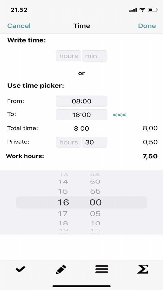 #4. Time Recording - Entry (iOS) 由: Pixilog ApS