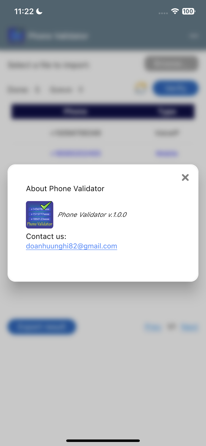 Phone Validator