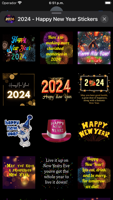 Screenshot #2 pour 2024 - Happy New Year Stickers