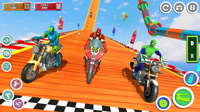 Superhero Bike Stunt Master 3D