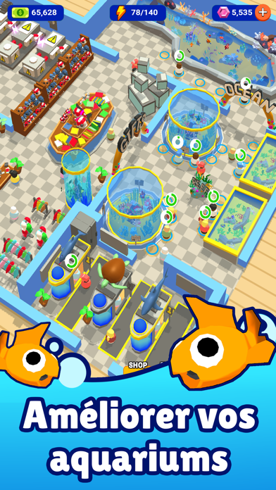 Screenshot #2 pour Idle Aquarium: Zoo Aquatique