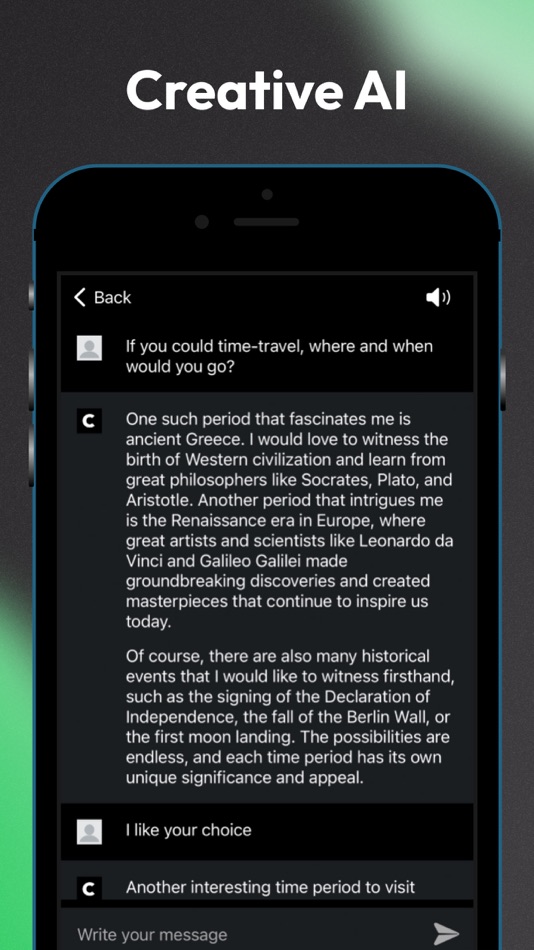 #5. Character AI chatbot assistant (iOS) 由: Alejandro Rodriguez Uson