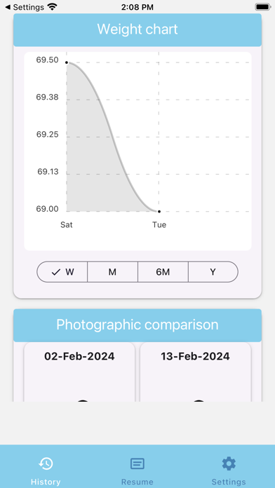 WeightJournal Screenshot 1 - AppWisp.com WeightJournal Screenshot 1 - AppWisp.com