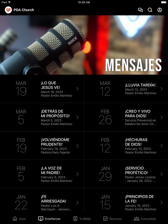 PDA Church iPad screenshot 2 - Education app