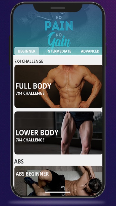 Home Fitness Workout App Screenshot