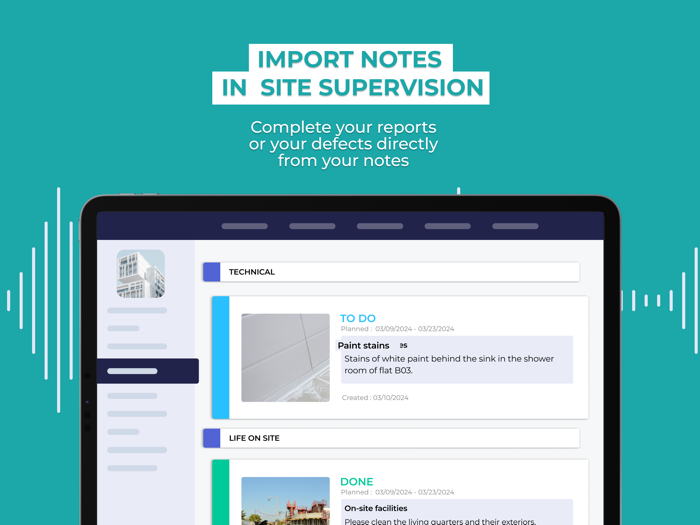 Notes - Site Supervision