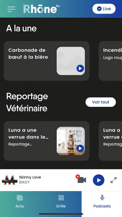 Rhône FM Screenshot
