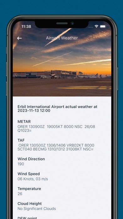 Erbil International Airport Screenshot