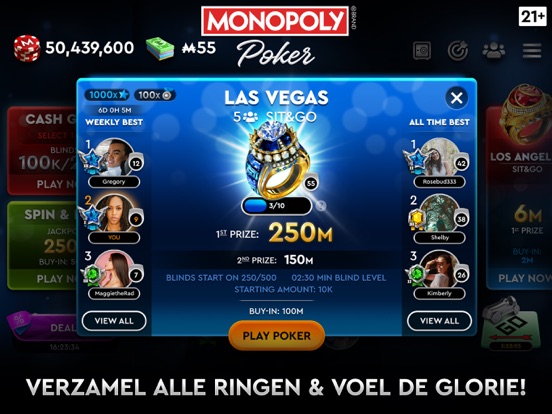 MONOPOLY Poker - Texas Holdem iPad app afbeelding 5
