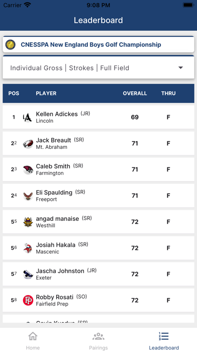 CIAC Golf Screenshot