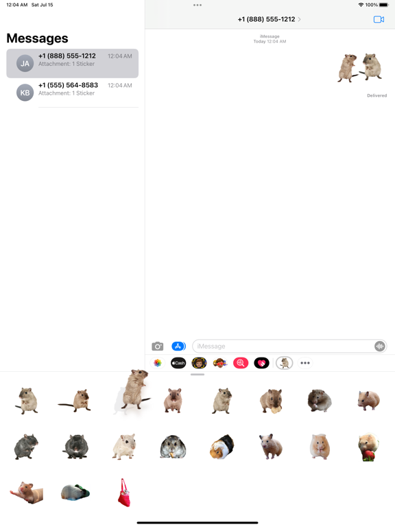 Screenshot #5 pour Sticker photo Hamster