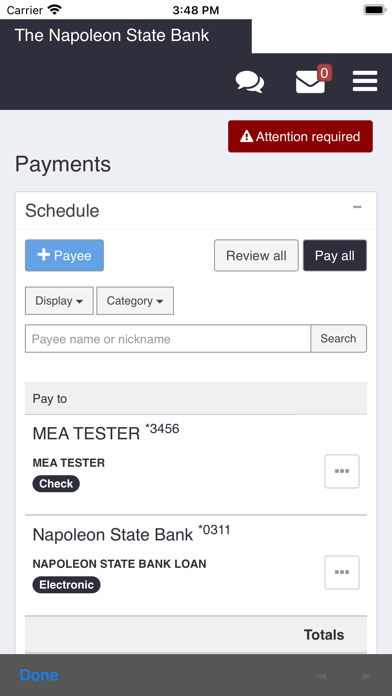 The Napoleon State Bank Mobile Screenshot