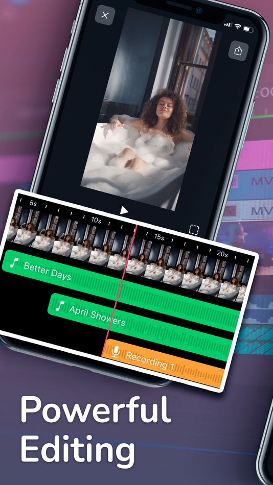 #2. Add Music To Video Intro Maker (iOS) 由: Pau Pedrals