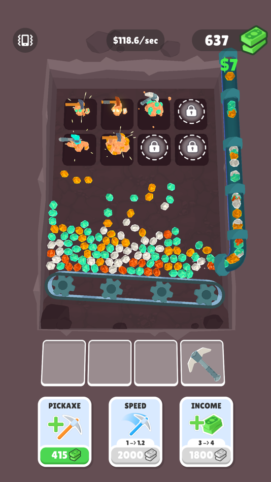 #4. Mine Clicker! (iOS) By: Ferhat Bicici