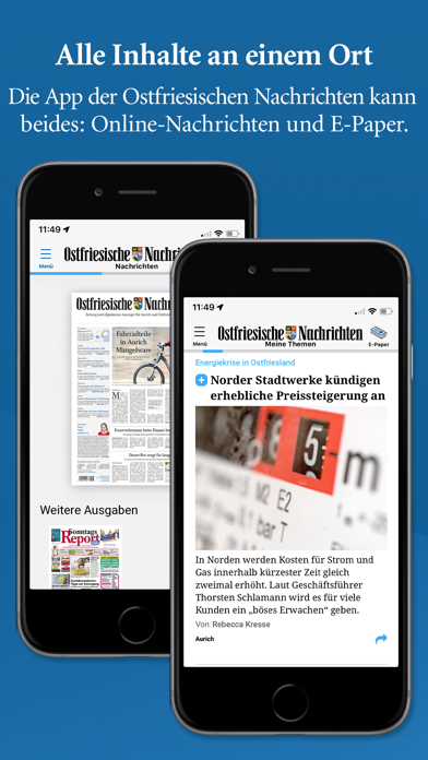 Ostfriesische Nachrichten Screenshot