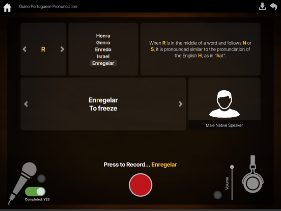 OUINO Portuguese (for members) iPad screenshot