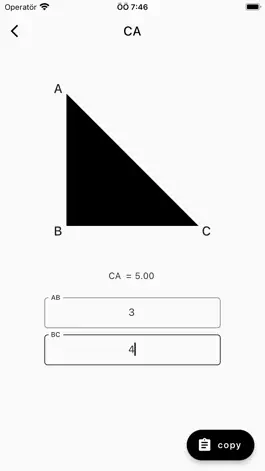 Game screenshot Triangle Calculator Pythagoras apk