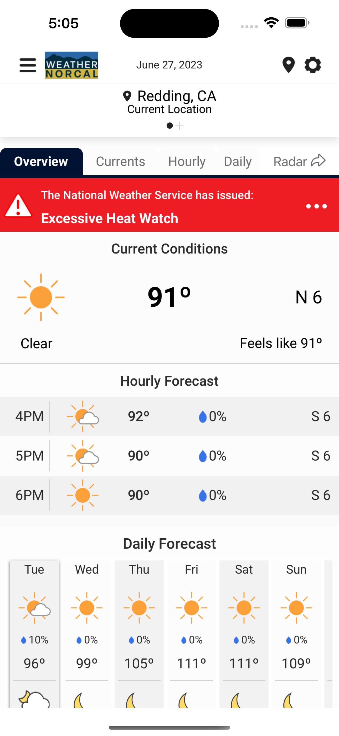 Weather NorCal