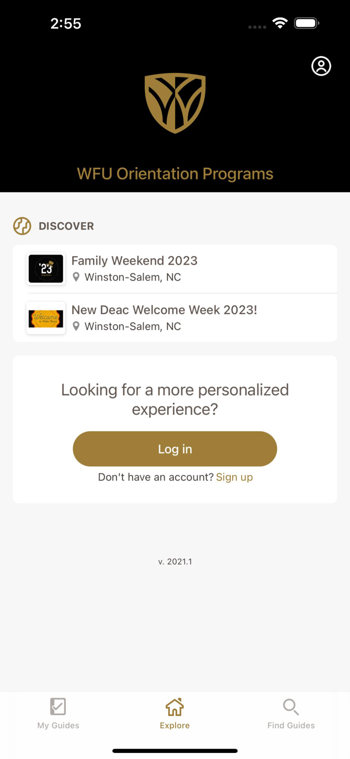 WFU Orientation Programs