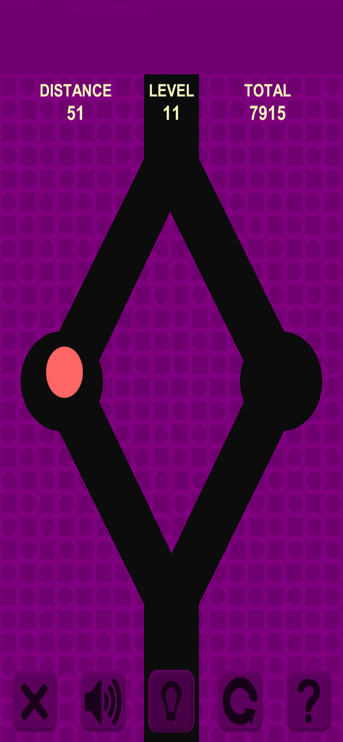 Tap and turn on the zigzag line