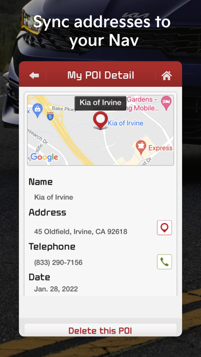 Kia eServices Screenshot