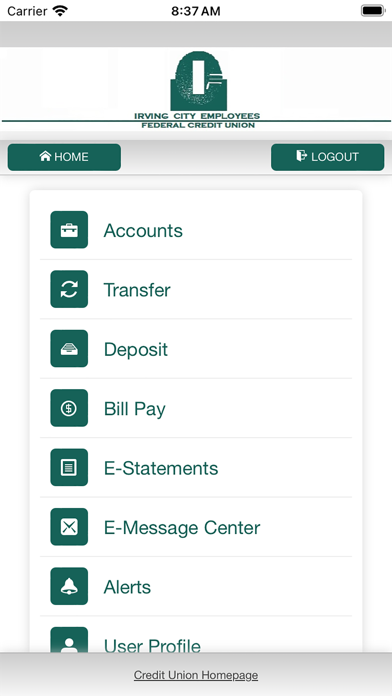 Irving City Employees FCU Screenshot