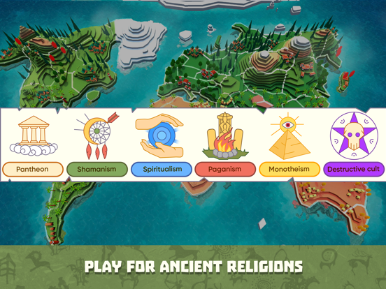 God Simulator. Religion Inc. iPad app afbeelding 1