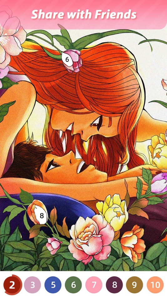 #3. Sweet Coloring：Color by Number (iOS) Tekijänä: Tap Q Games