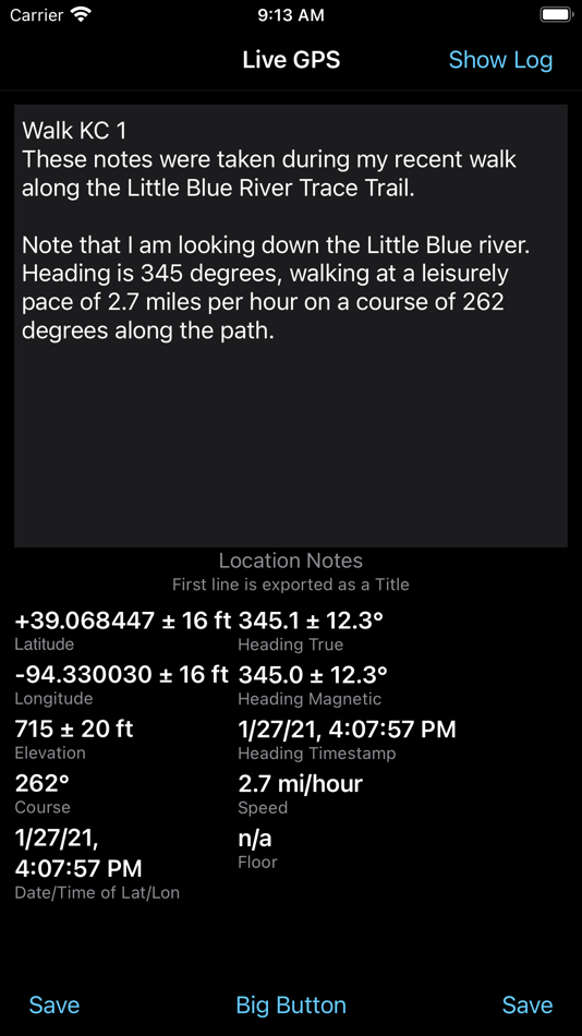 #1. Log GPS (iOS) Podle: Fairwinds Software
