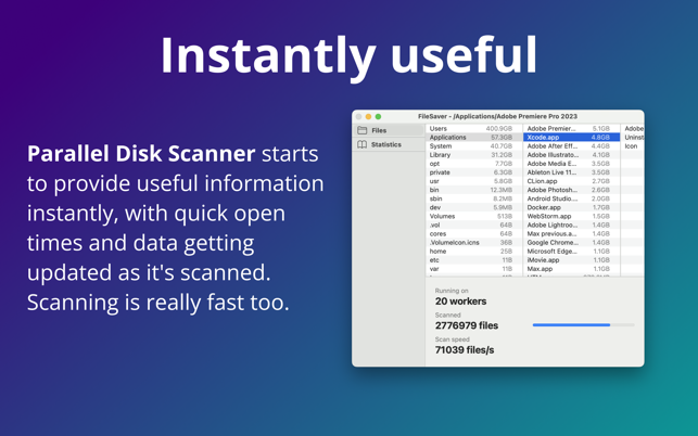 ‎Parallel Disk Scanner Screenshot