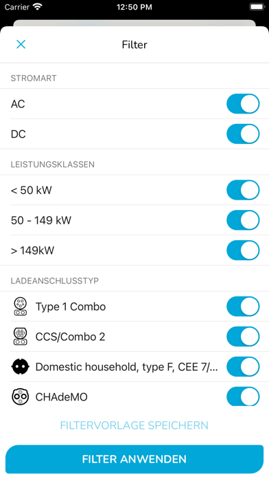 BÄM Mobility Ladeapp Screenshot