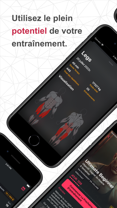 Screenshot #1 pour SmartWorkout - Gym Log Tracker