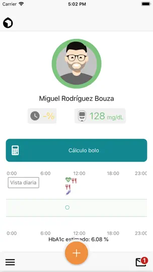 Captura de pantalla de SERGAS Diabetes en iPhone 9