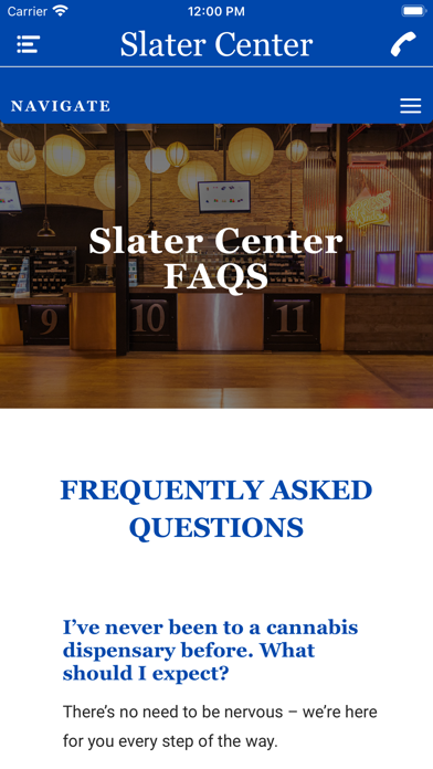 Slater Center Screenshot