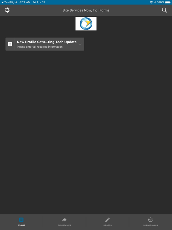 Site Services Now App iPad screenshot 1 - Business app