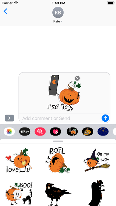 Screenshot #2 pour Halloween stickers emoji cute