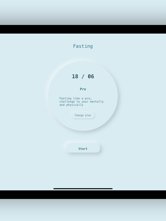 Fasting - Diet and healthy iPad screenshot 1 - Health & Fitness app