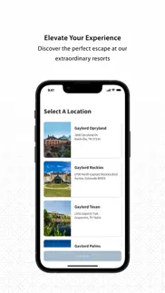 gaylord hotels: resort app iphone screenshot 2