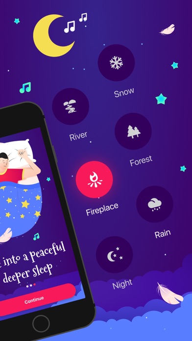 Relaxing Sleep Sounds app Screenshot