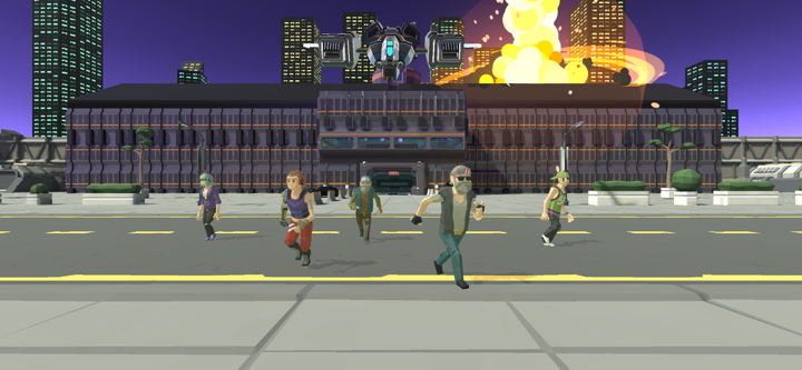 Clown Man Neighbor. Cyber City screenshot 9