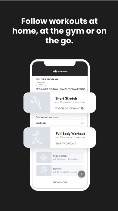 444 COACHING Screenshot