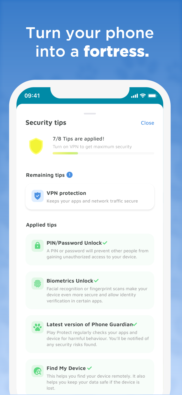 Phone Guardian Safe Mobile VPN