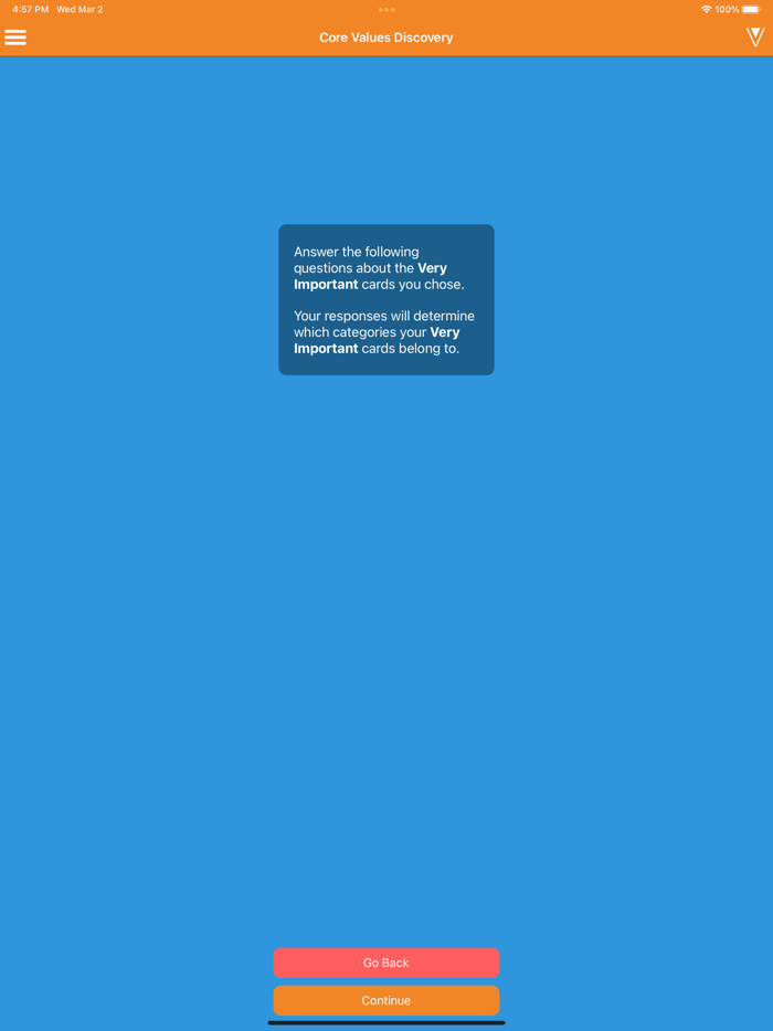 Core Values Exercise