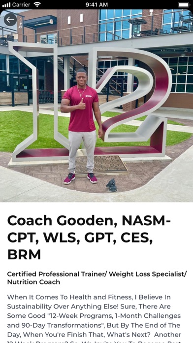 GOODEN FITNESS & NUTRITION Screenshot