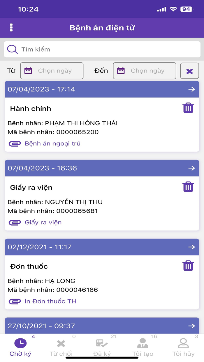 Bệnh án điện tử
