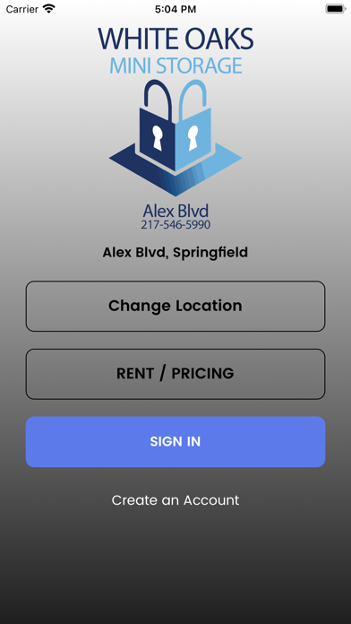 White Oaks Mini Storage Screenshot