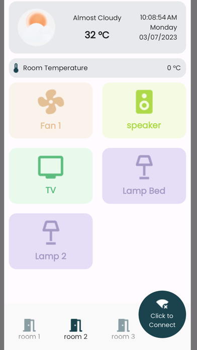 Smart Home Raspberry PI Screenshot