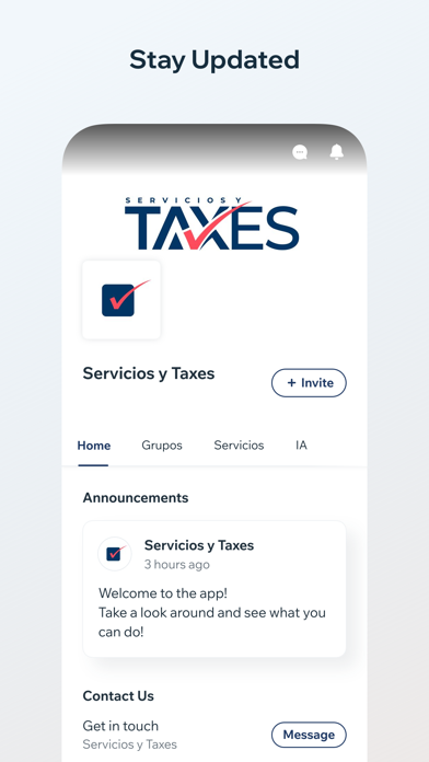 Servicios y Taxes Screenshot